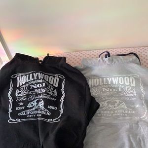 Two vintage Hollywood sweatshirts for 30 bucks